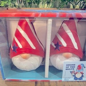 Pair of Patriotic Gnomes